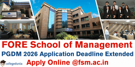 FSM Delhi Extends PGDM 2026 Application Deadline to January 5